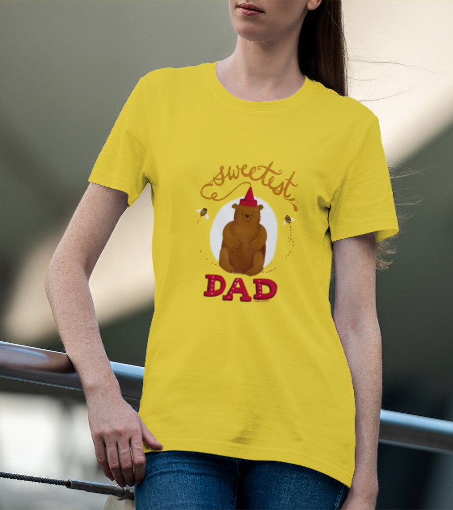 Sweetest Dad Bear Fathers Day T-Shirt