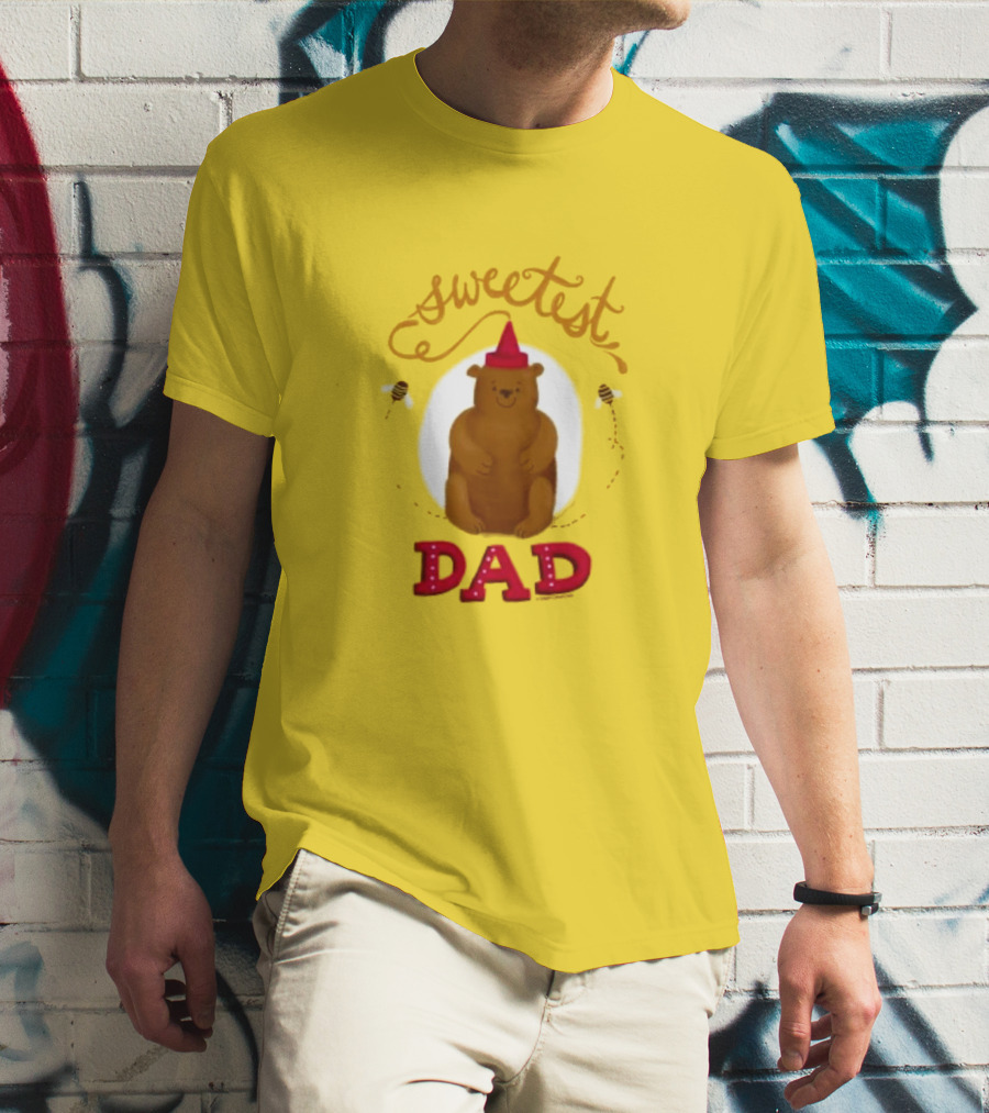 Sweetest Dad Bear Fathers Day T-Shirt