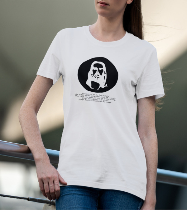 Concentrate On The Four Dots For 30 Seconds To See The Image T-Shirt