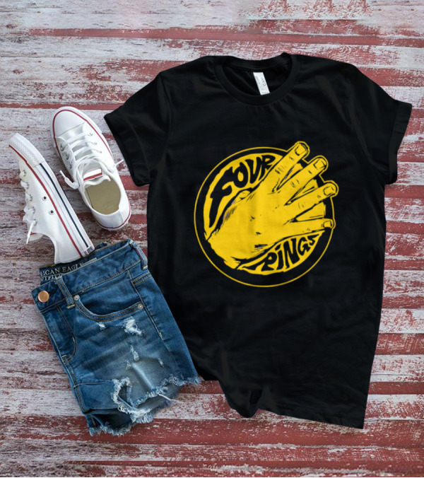 Four Rings Basketball Hand Bay Area Victory Celebrations T-Shirt
