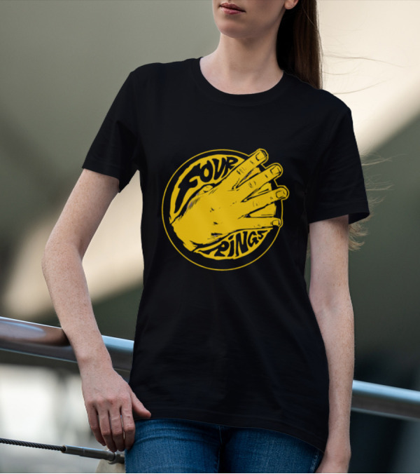 Four Rings Basketball Hand Bay Area Victory Celebrations T-Shirt