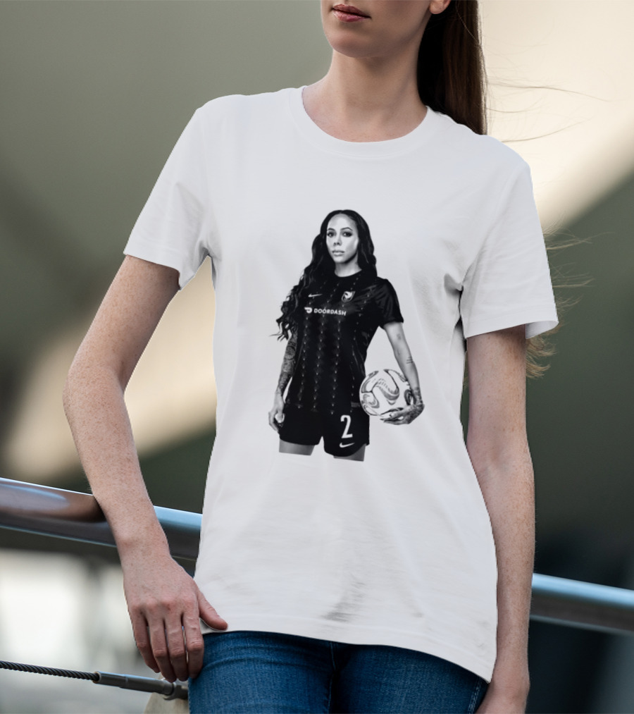 League Sydney Leroux 2 DoorDash Soccer T-Shirt
