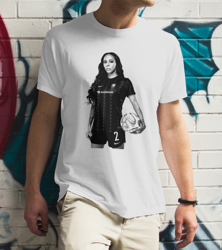 League Sydney Leroux 2 DoorDash Soccer T-Shirt
