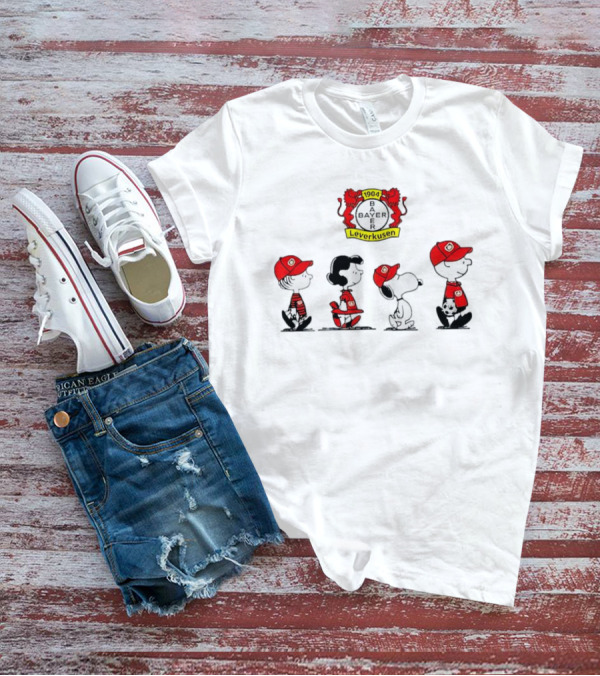 Bayer Leverkusen Peanuts Snoopy Charlie Brown Lucy Linus Soccer Fan T-Shirt