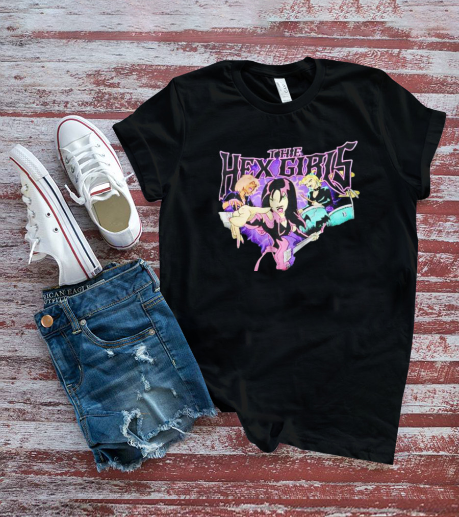 The Hex Girls Animated Band Halloween Goth Rock Trio T-Shirt