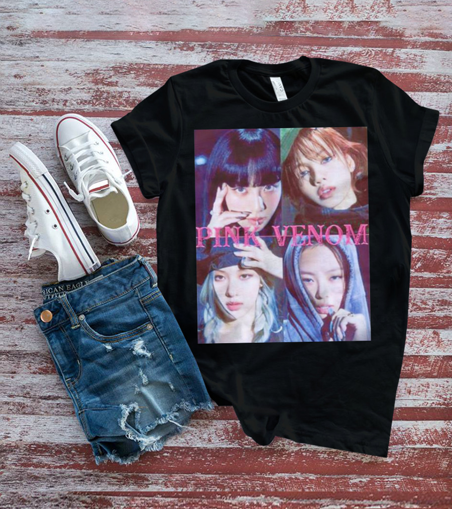BLACKPINK Born Pink Pink Venom Album Cover T-Shirt