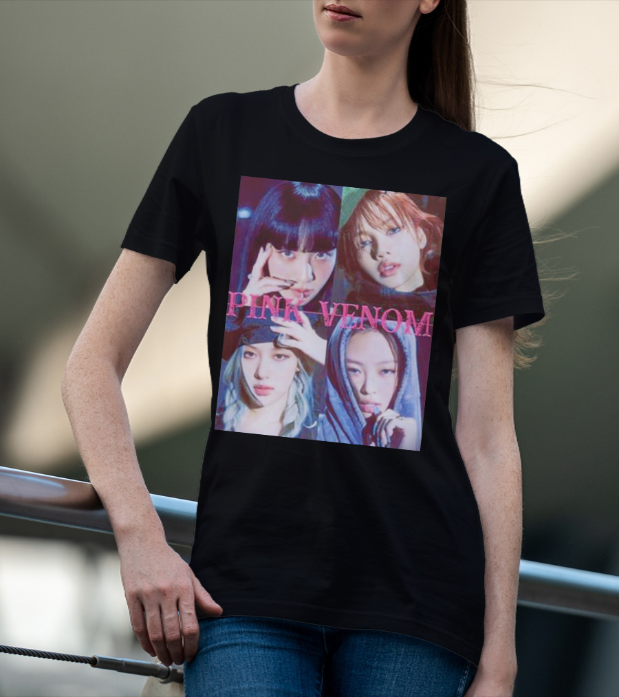 BLACKPINK Born Pink Pink Venom Album Cover T-Shirt