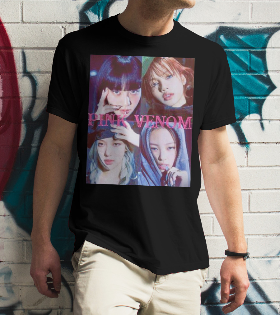 BLACKPINK Born Pink Pink Venom Album Cover T-Shirt