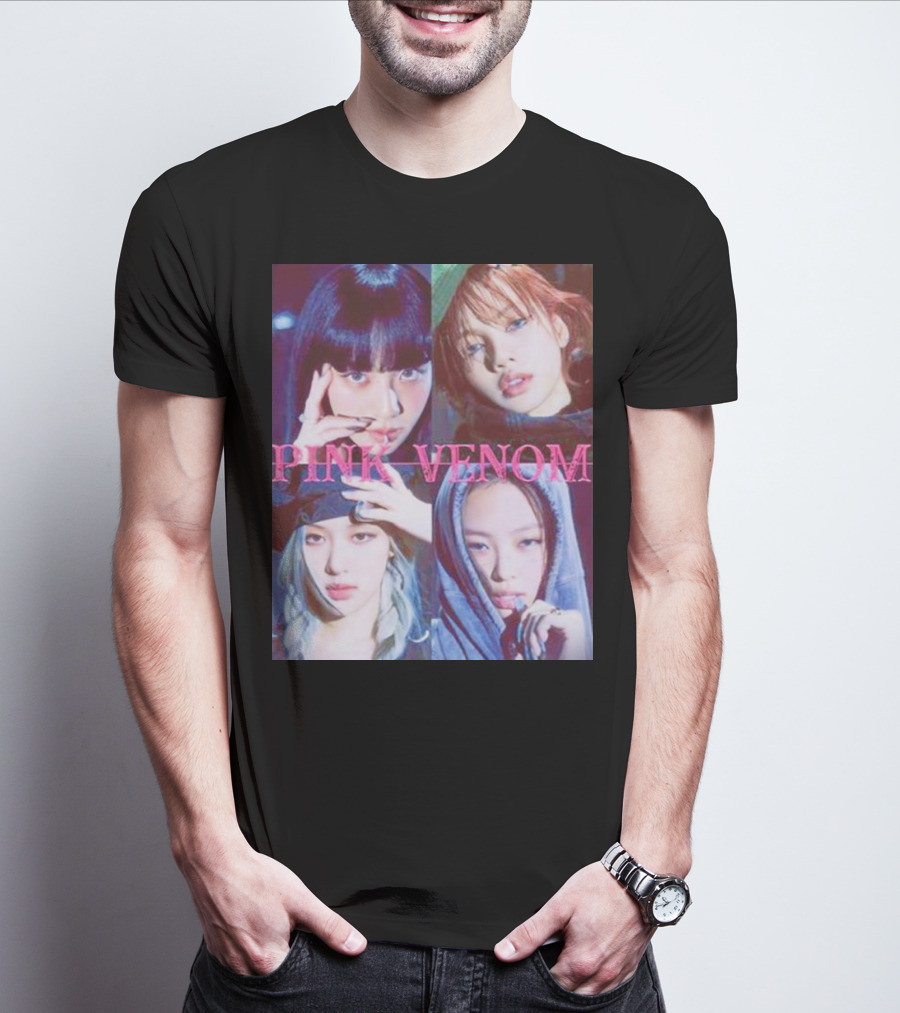 BLACKPINK Born Pink Pink Venom Album Cover T-Shirt