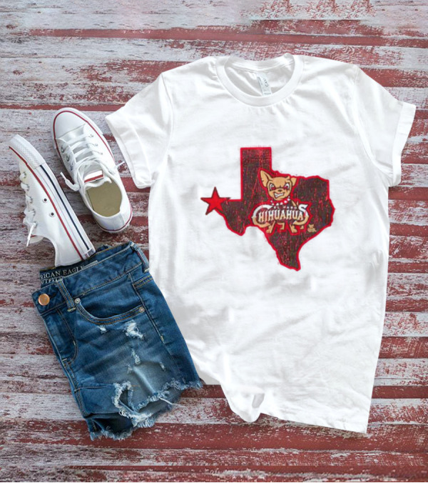 El Paso Chihuahuas Texas Map Star T-Shirt