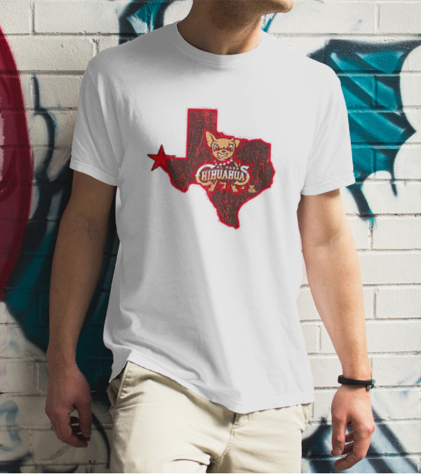 El Paso Chihuahuas Texas Map Star T-Shirt