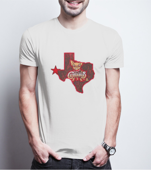 El Paso Chihuahuas Texas Map Star T-Shirt