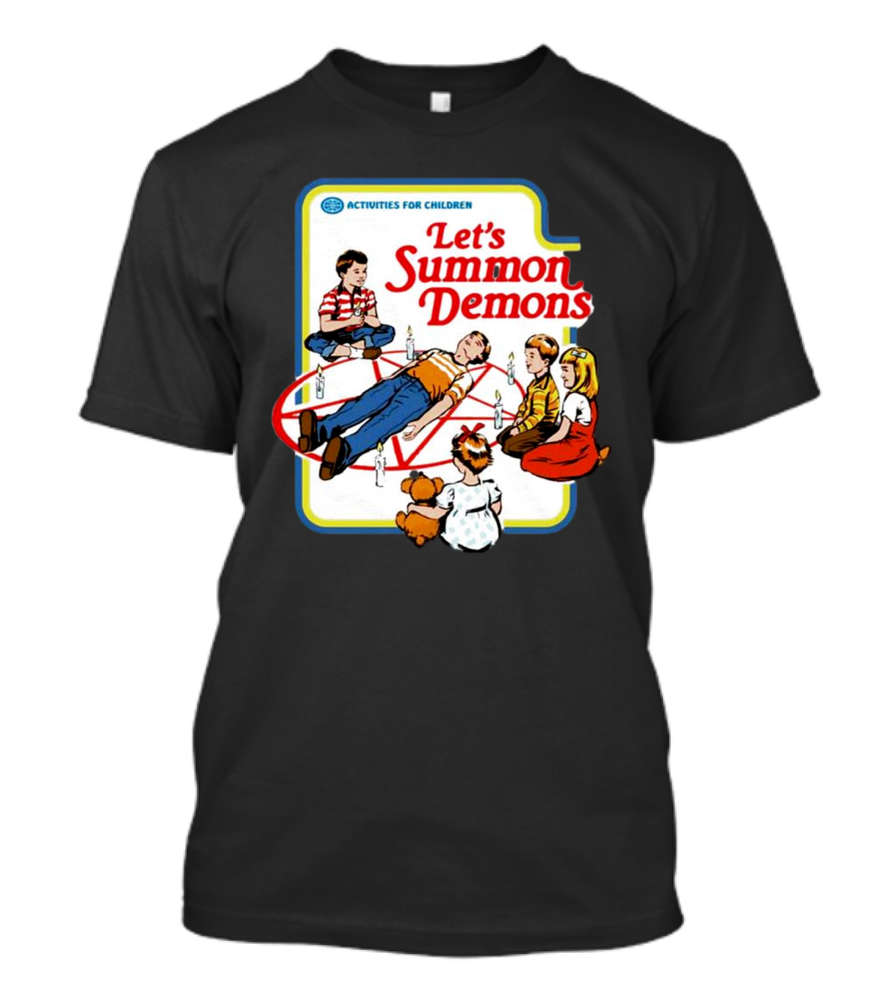 Activities For Children Let's Summon Demons Retro Game Scene T-Shirt