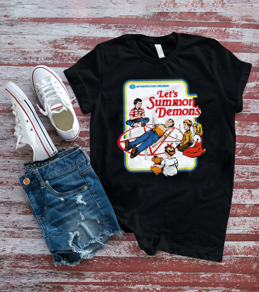 Activities For Children Let's Summon Demons Retro Game Scene T-Shirt