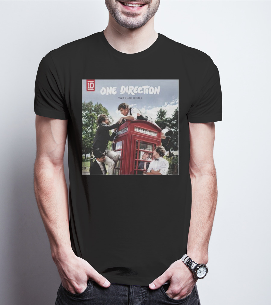One Direction Take Me Home Red Telephone Booth Scene T-Shirt