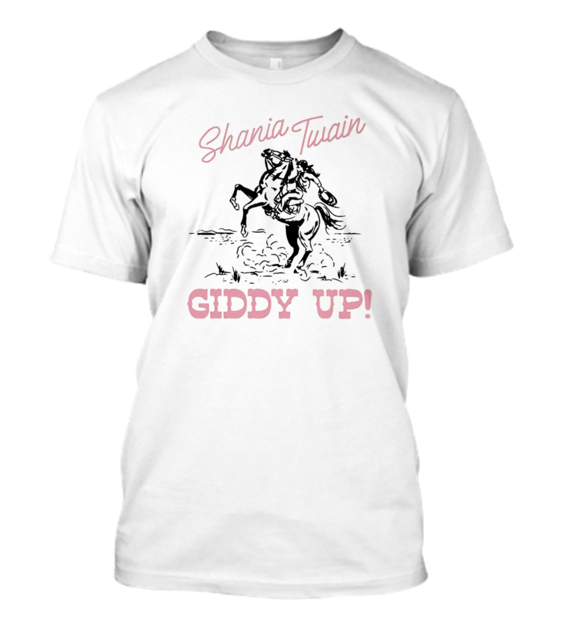 Shania Twain Giddy Up Cowboy Rodeo Rider T-Shirt