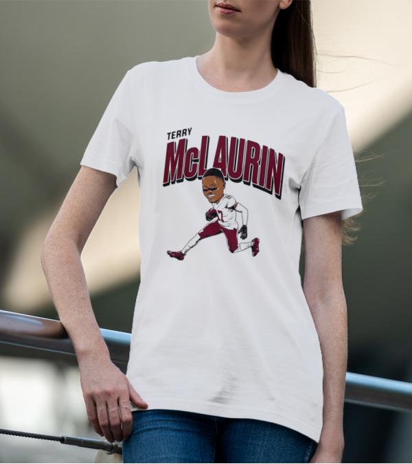 Terry McLaurin 17 Football Player Caricature T-Shirt