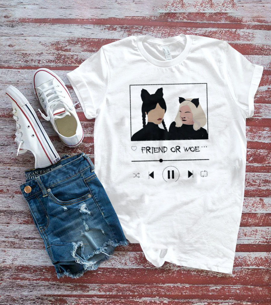Friend Or Woe Wednesday And Enid Sinclair Track T-Shirt