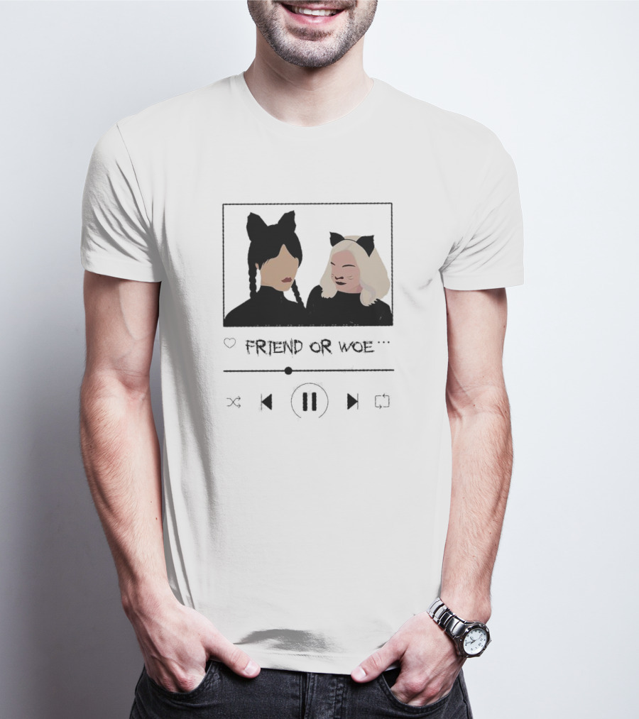 Friend Or Woe Wednesday And Enid Sinclair Track T-Shirt