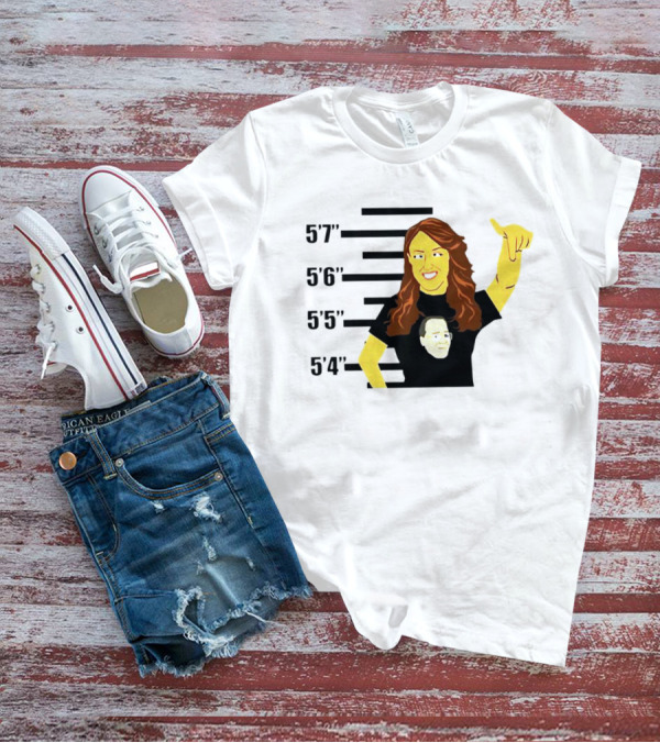 AEW Britt Baker Height Chart With Hand Gesture T-Shirt