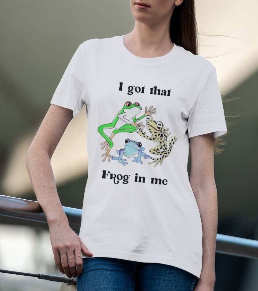I Got That Frog In Me Vibrant Colorful Trio T-Shirt