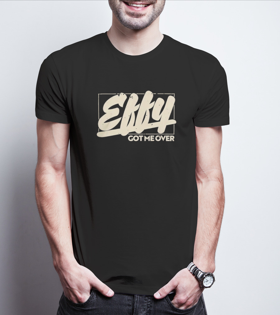Effy Got Me Over Retro Styled Text Block T-Shirt