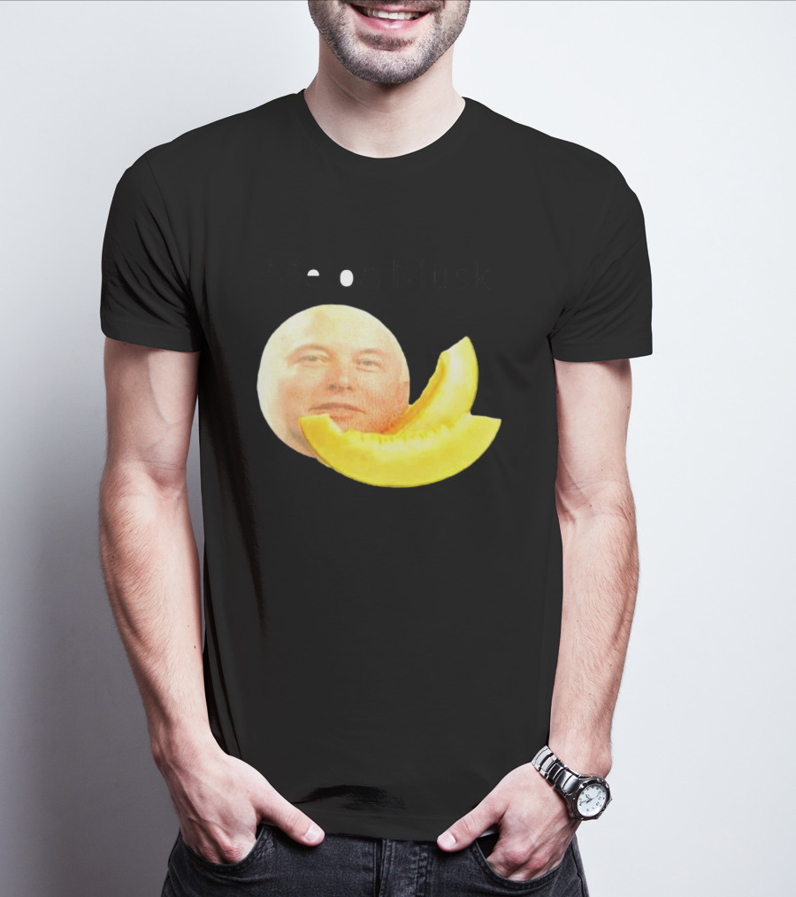 Melon Musk Canary Musk Face With Melon Slice T-Shirt