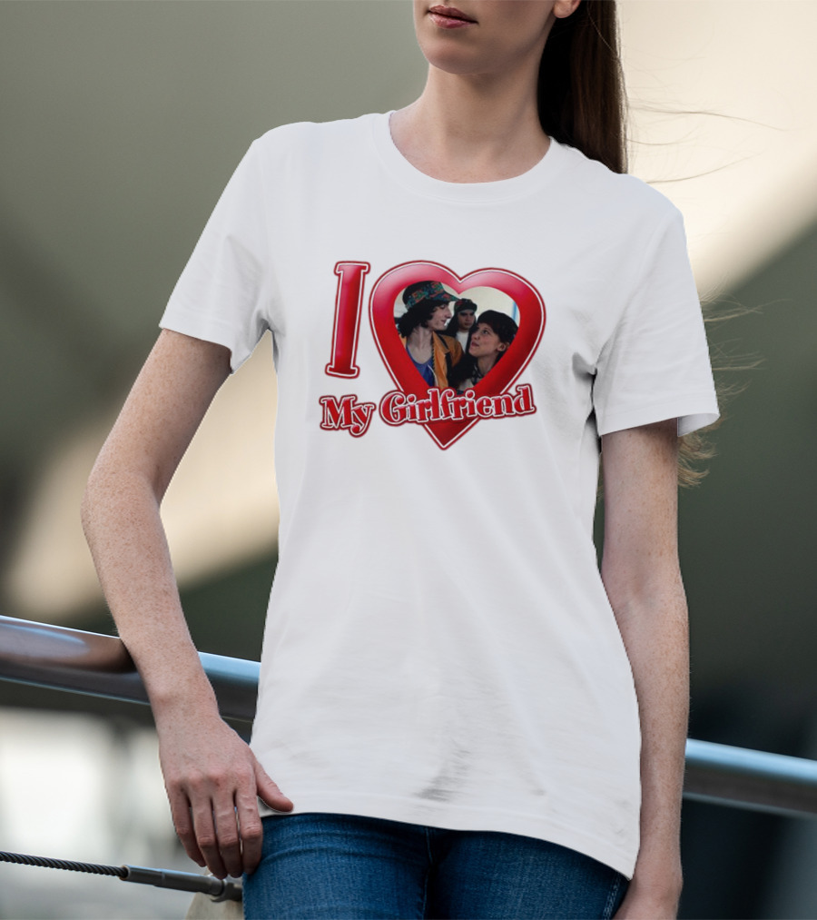 Mike Wheeler I Love My Girlfriend Heart Image T-Shirt