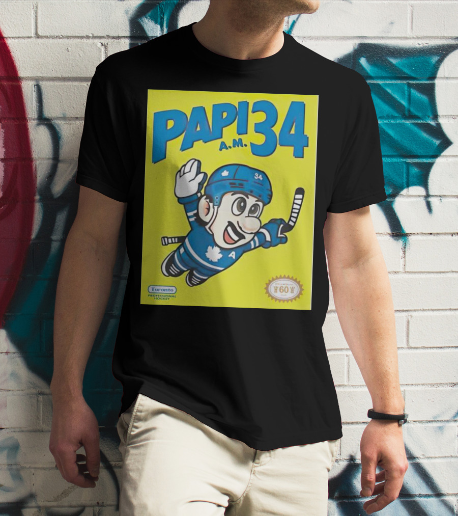 Toronto Maple Leafs Papi 34 A.M. Hockey Toronto Professional Hockey T-Shirt