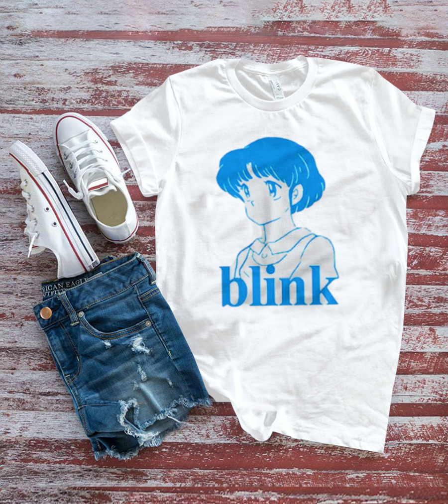 Blink Anime Girl Blue T-Shirt