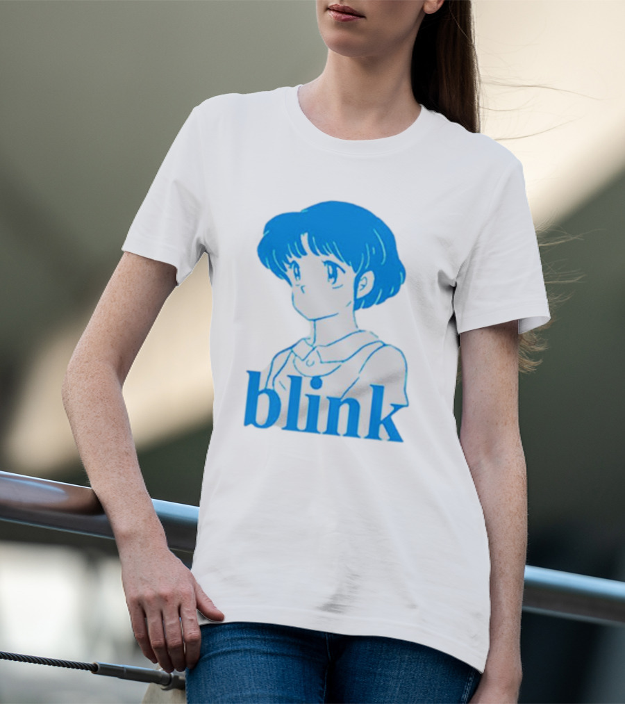 Blink Anime Girl Blue T-Shirt