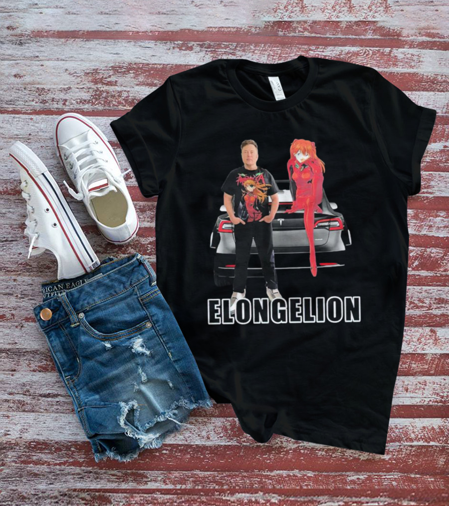 Elongelion Elon Musk Asuka Tesla Crossover T-Shirt
