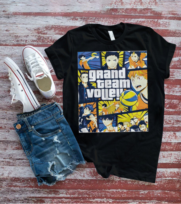 Grand Team Volley Anime Volleyball Characters T-Shirt
