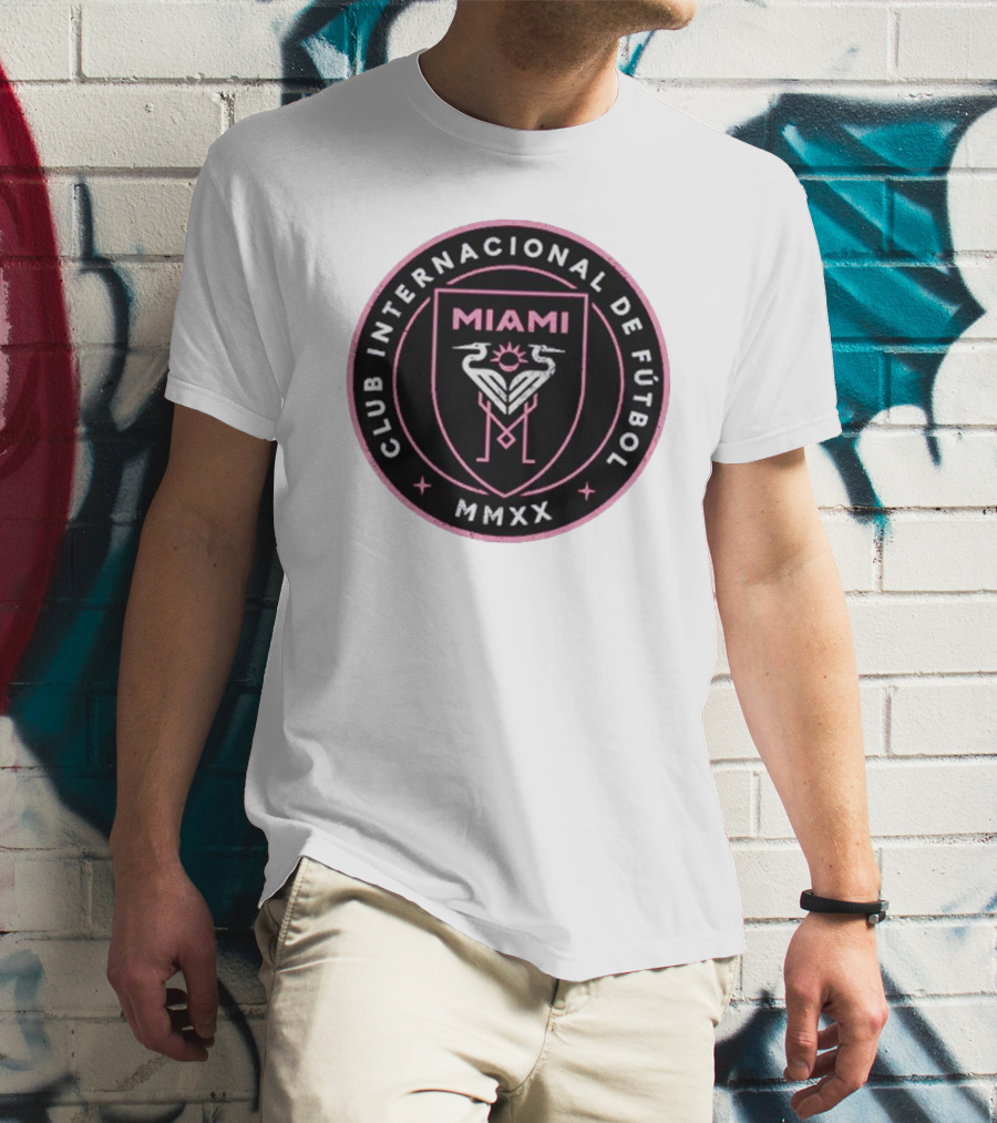 INTER MIAMI CF CLUB INTERNACIONAL DE FÚTBOL MIAMI MMXX VINTAGE PRIMARY T-Shirt