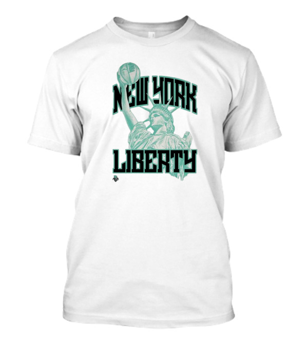 New York Liberty Statue Basketball Playa Society T-Shirt