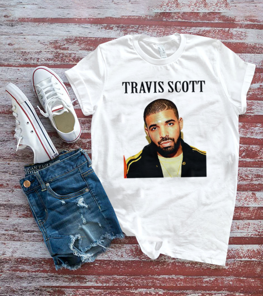 Travis Scott Drake Meme Optical Illusion T-Shirt