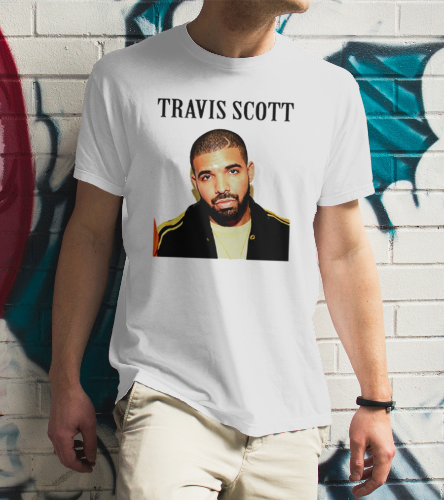Travis Scott Drake Meme Optical Illusion T-Shirt
