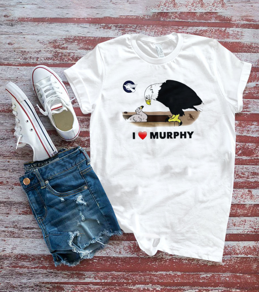 I Love Murphy Bald Eagle Nest Parenting Scene T-Shirt