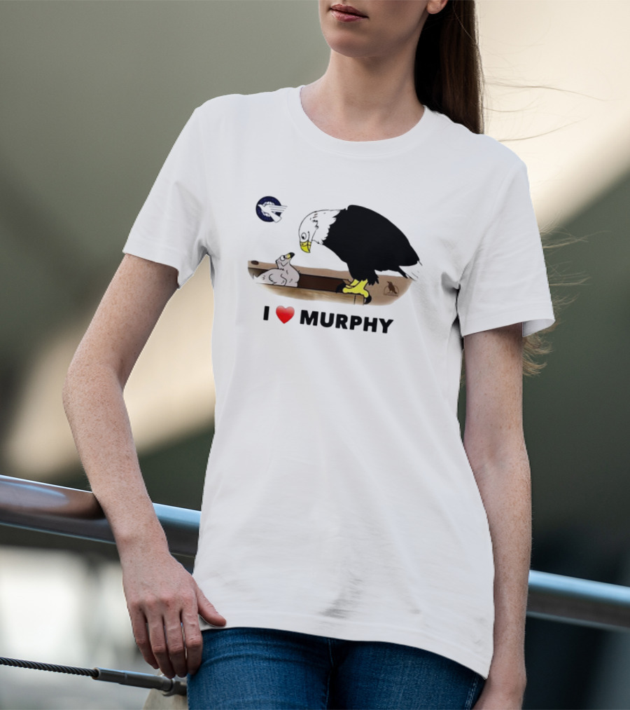I Love Murphy Bald Eagle Nest Parenting Scene T-Shirt