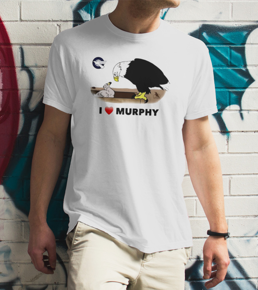 I Love Murphy Bald Eagle Nest Parenting Scene T-Shirt