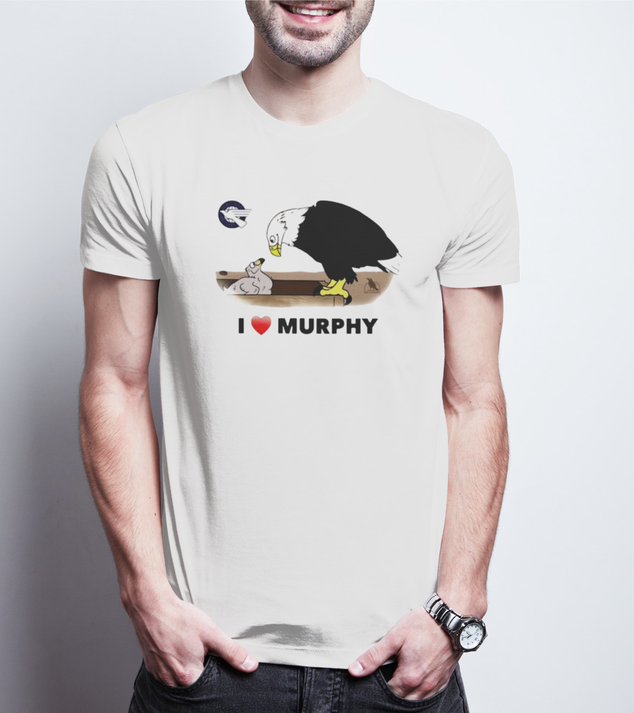 I Love Murphy Bald Eagle Nest Parenting Scene T-Shirt
