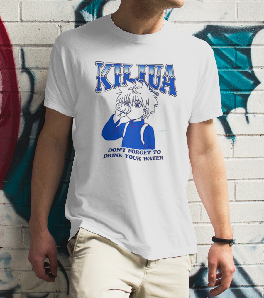 Killua Zoldyck Don't Forget To Drink Your Water T-Shirt