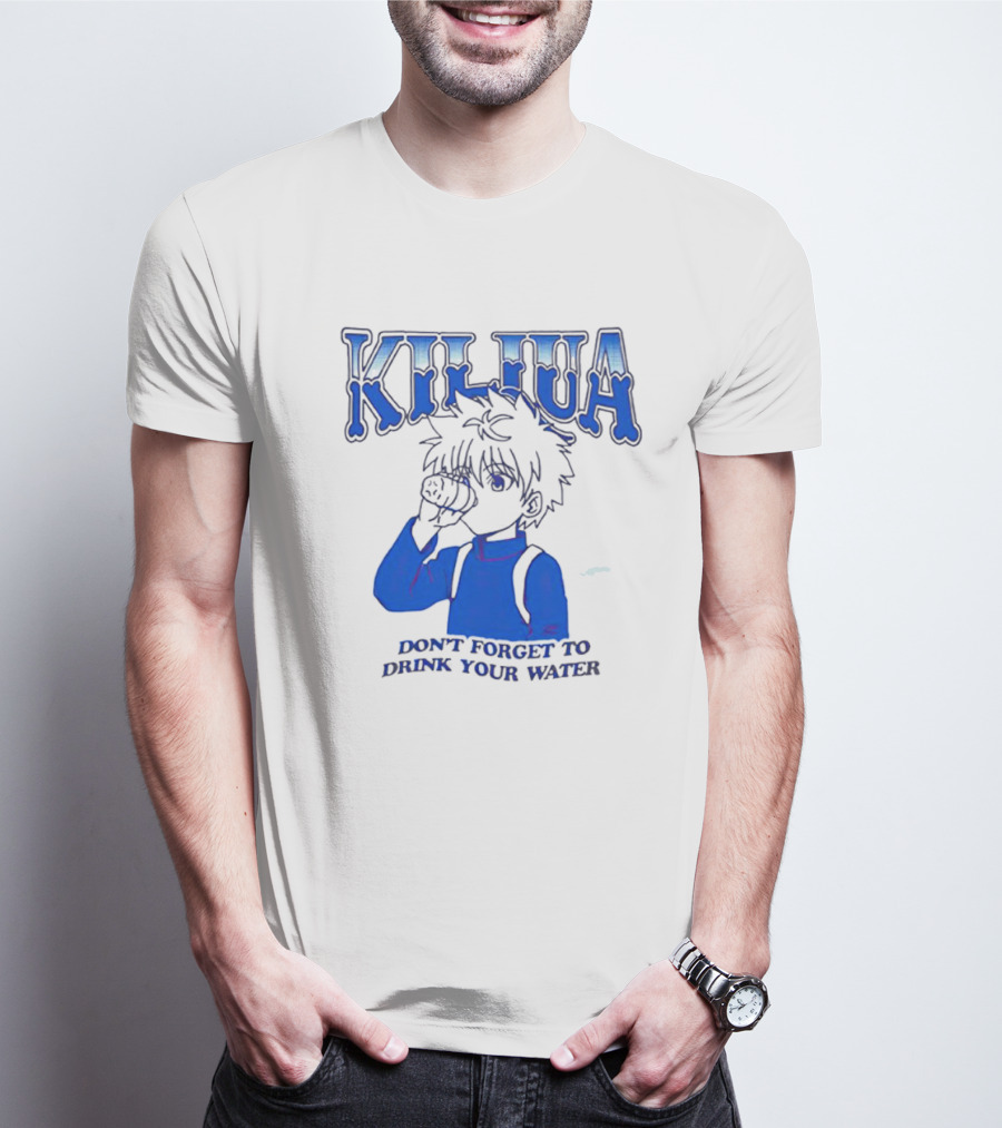 Killua Zoldyck Don't Forget To Drink Your Water T-Shirt