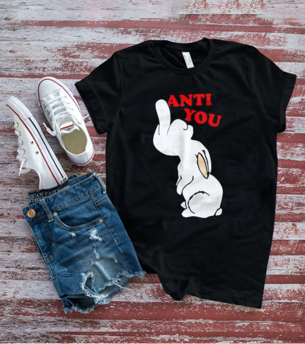 Bunny Anti You Middle Finger Gesture T-Shirt