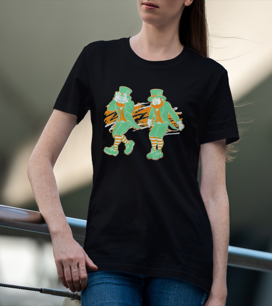 Leprechaun Griddy Dance Football T-Shirt