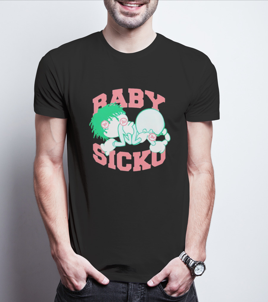 Baby Sicko Retro Cartoon Style Neon Elements T-Shirt