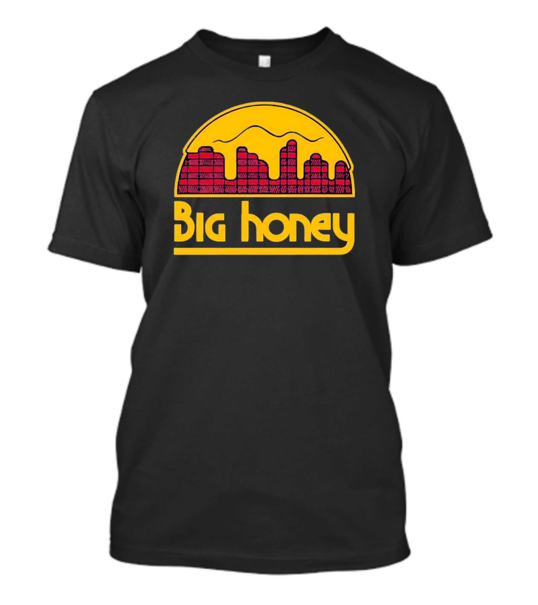 Denver Nuggets Big Honey Retro Skyline T-Shirt