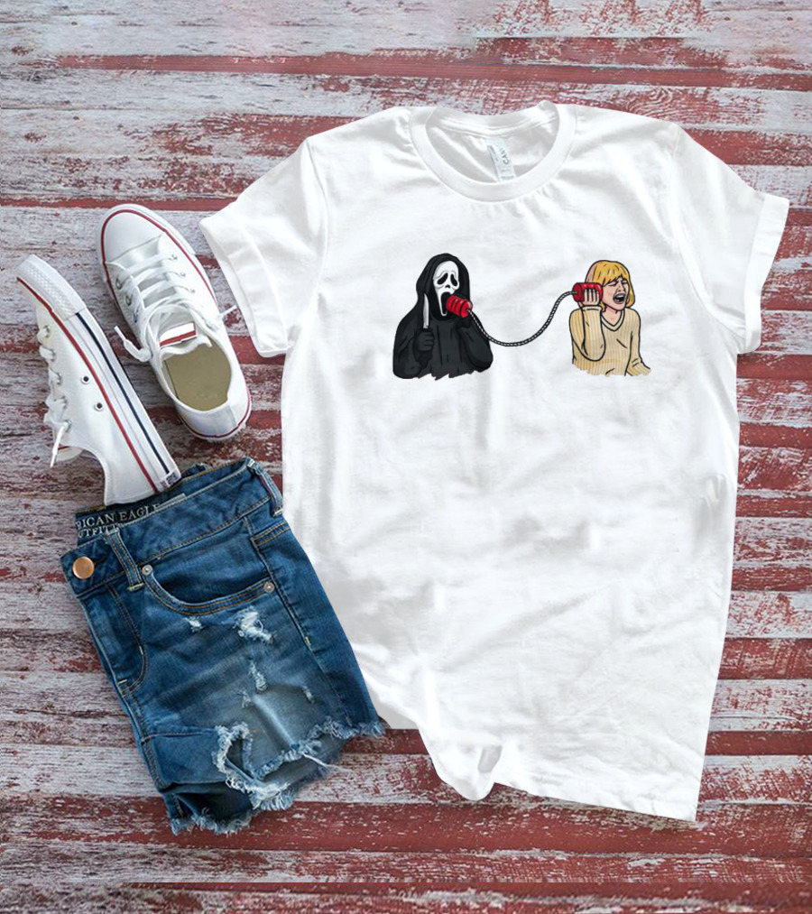 Ghostface Call Me Phone Conversation T-Shirt