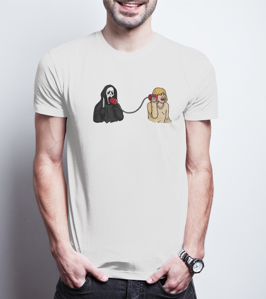 Ghostface Call Me Phone Conversation T-Shirt