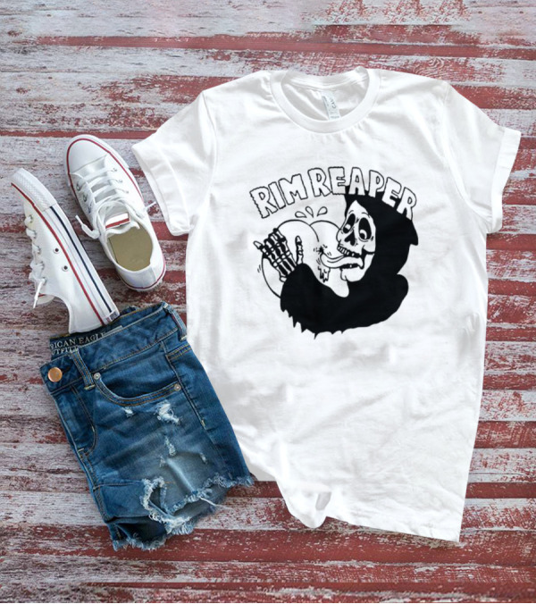 Rim Reaper Grim Reaper Skeleton With Tire T-Shirt